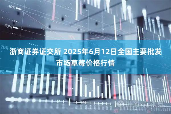 浙商证券证交所 2025年6月12日全国主要批发市场草莓价格行情
