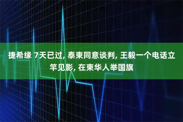 捷希缘 7天已过, 泰柬同意谈判, 王毅一个电话立竿见影, 在柬华人举国旗