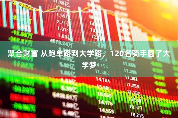 聚合财富 从跑单路到大学路,120名骑手圆了大学梦